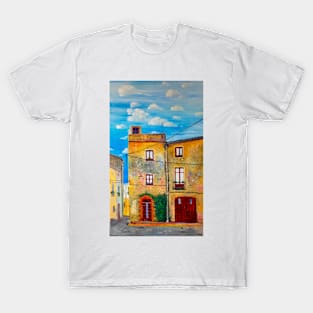 Old street. Quiet noon. Сastello d'Empuries T-Shirt